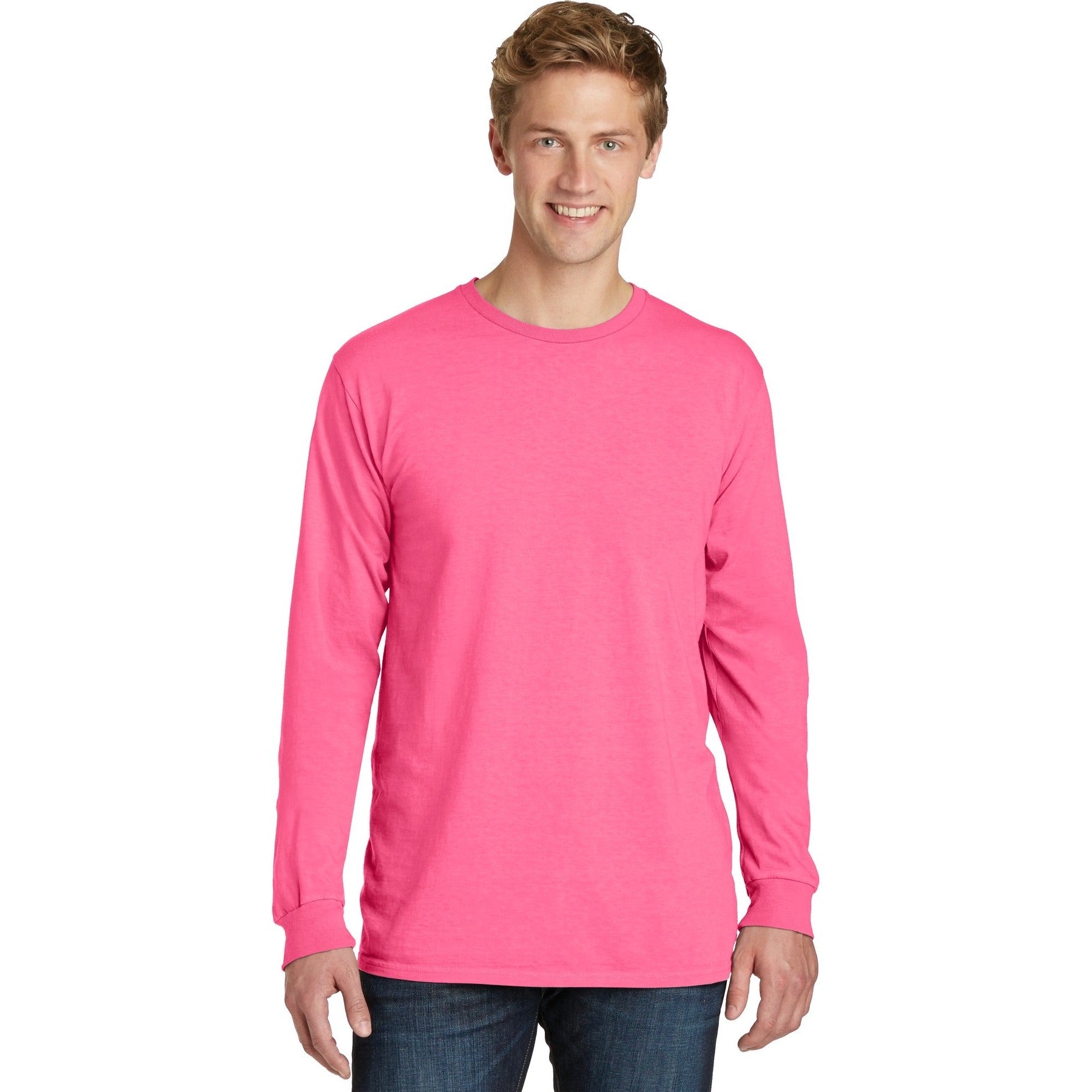 Port & Company-Port & Company® Beach Wash® Garment-Dyed Long Sleeve Tee PC099LS-MedTech-17