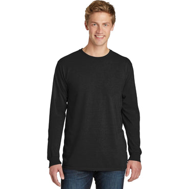 Port & Company-Port & Company® Beach Wash® Garment-Dyed Long Sleeve Tee PC099LS-MedTech-2