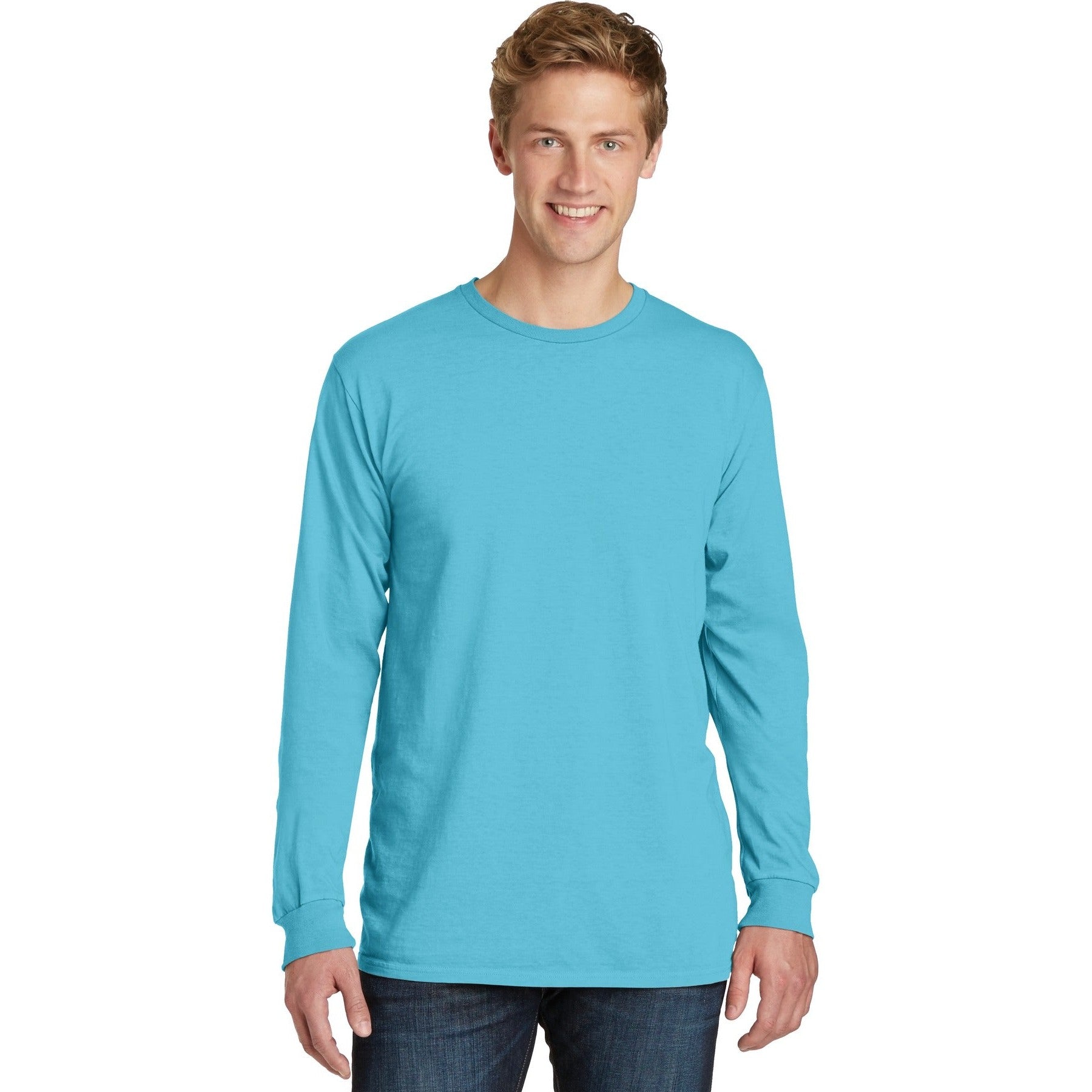 Port & Company-Port & Company® Beach Wash® Garment-Dyed Long Sleeve Tee PC099LS-MedTech-24