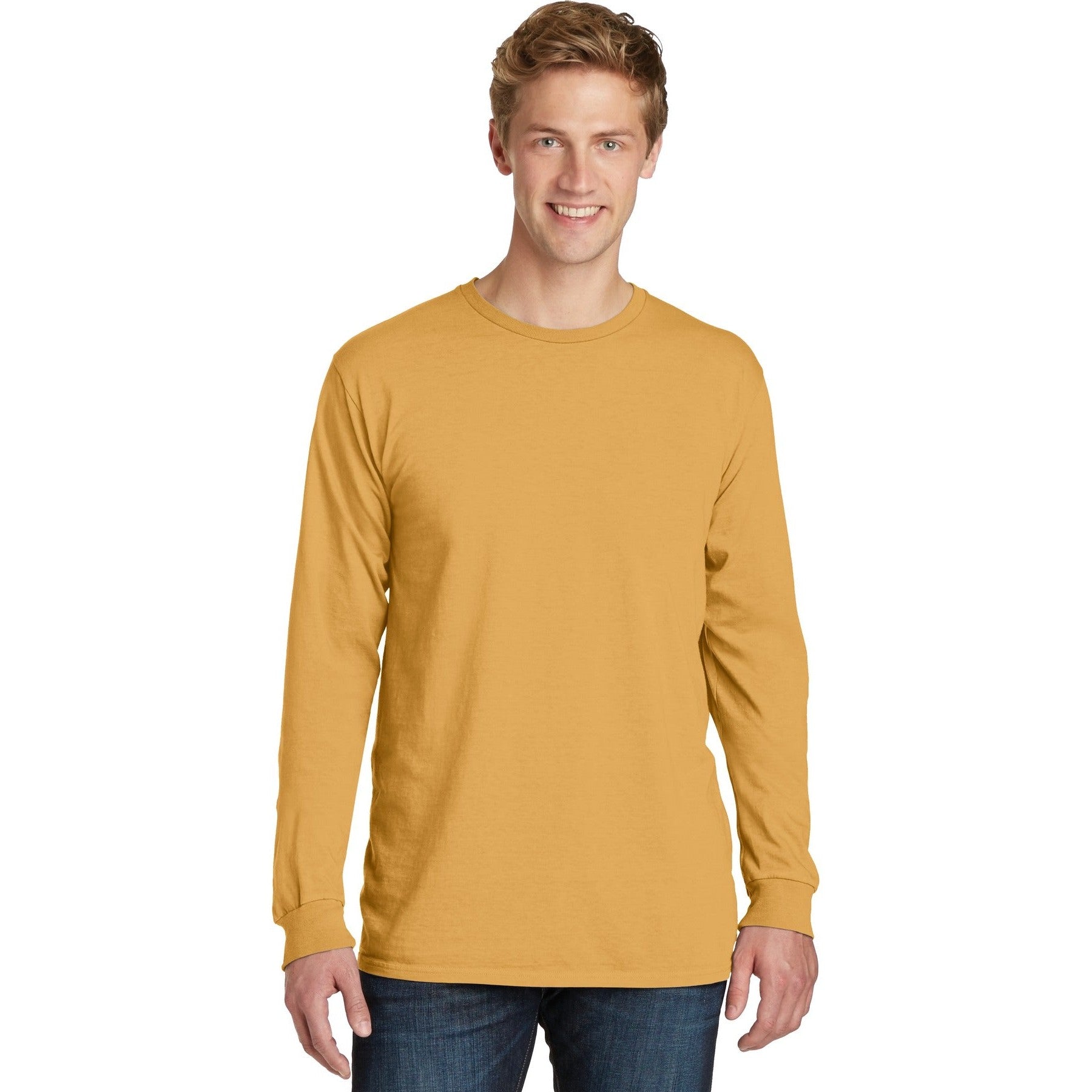Port & Company-Port & Company® Beach Wash® Garment-Dyed Long Sleeve Tee PC099LS-MedTech-8