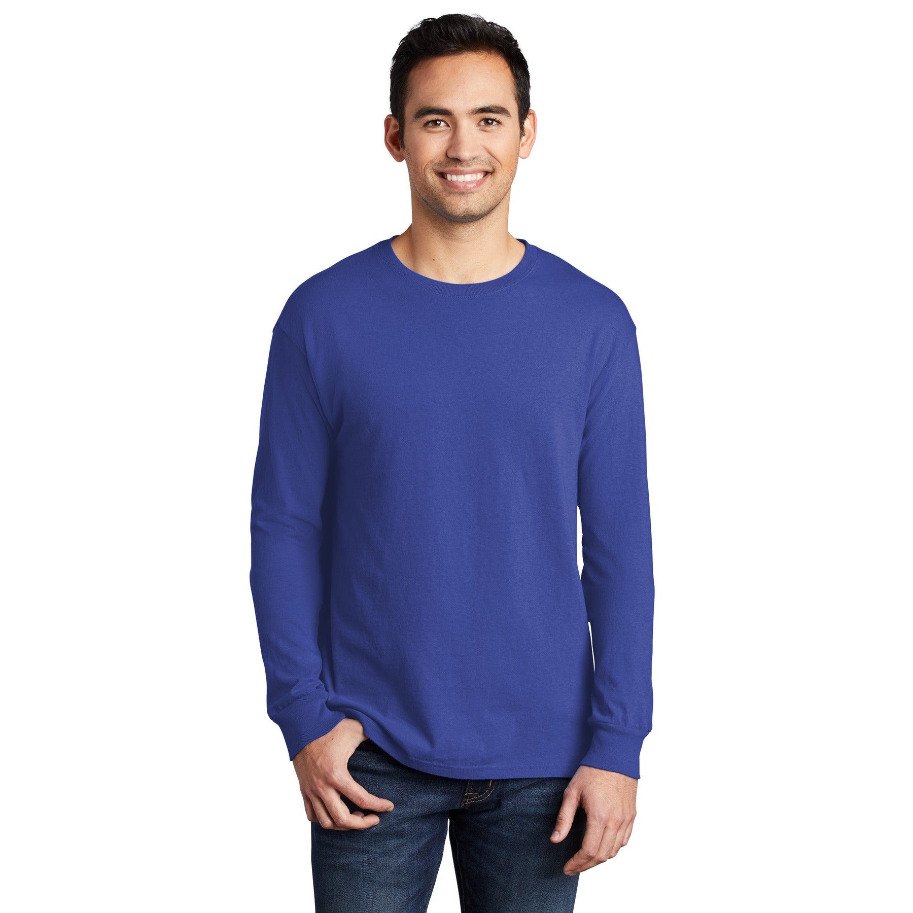 Port & Company-Port & Company® Beach Wash® Garment-Dyed Long Sleeve Tee PC099LS-MedTech-3