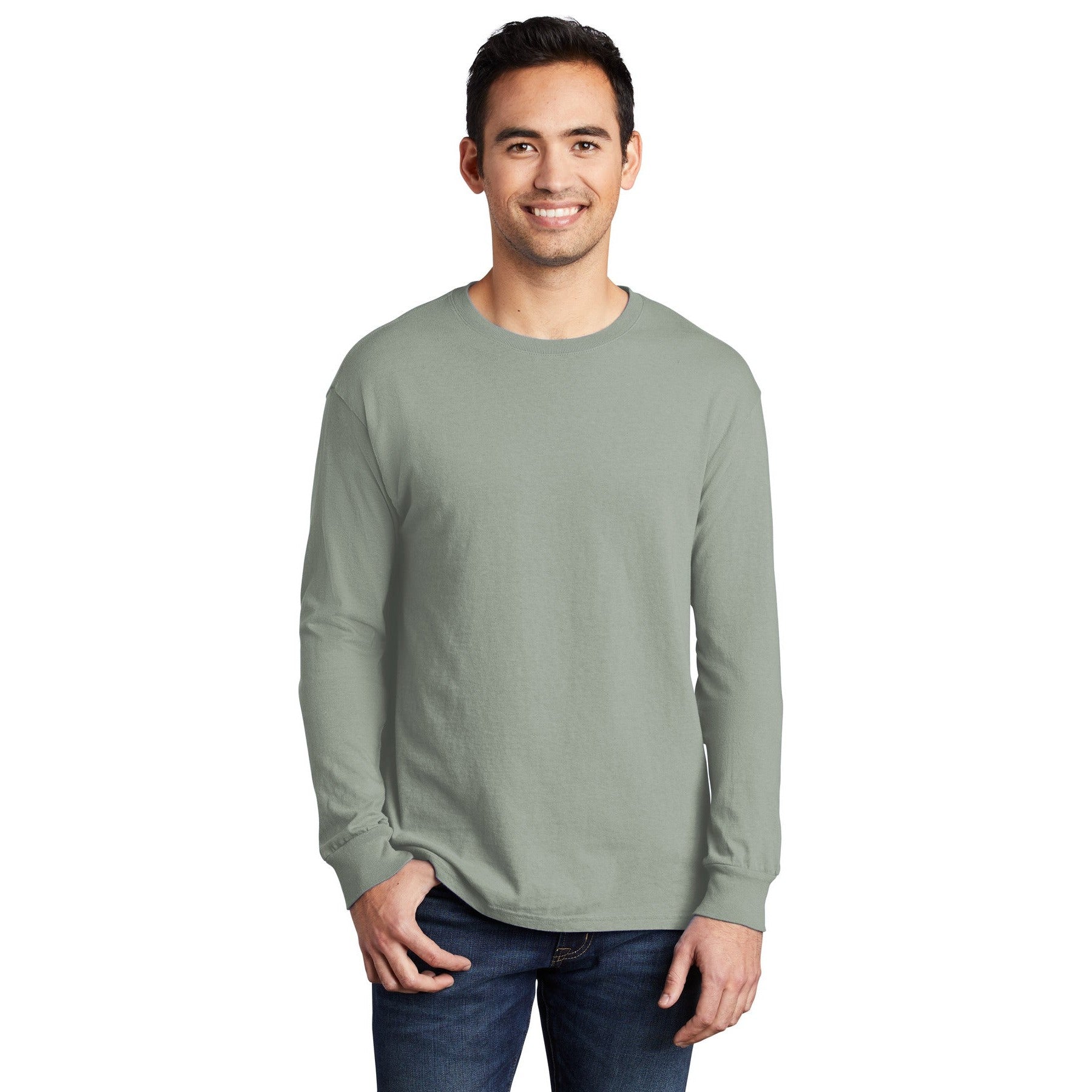 Port & Company-Port & Company® Beach Wash® Garment-Dyed Long Sleeve Tee PC099LS-MedTech-9