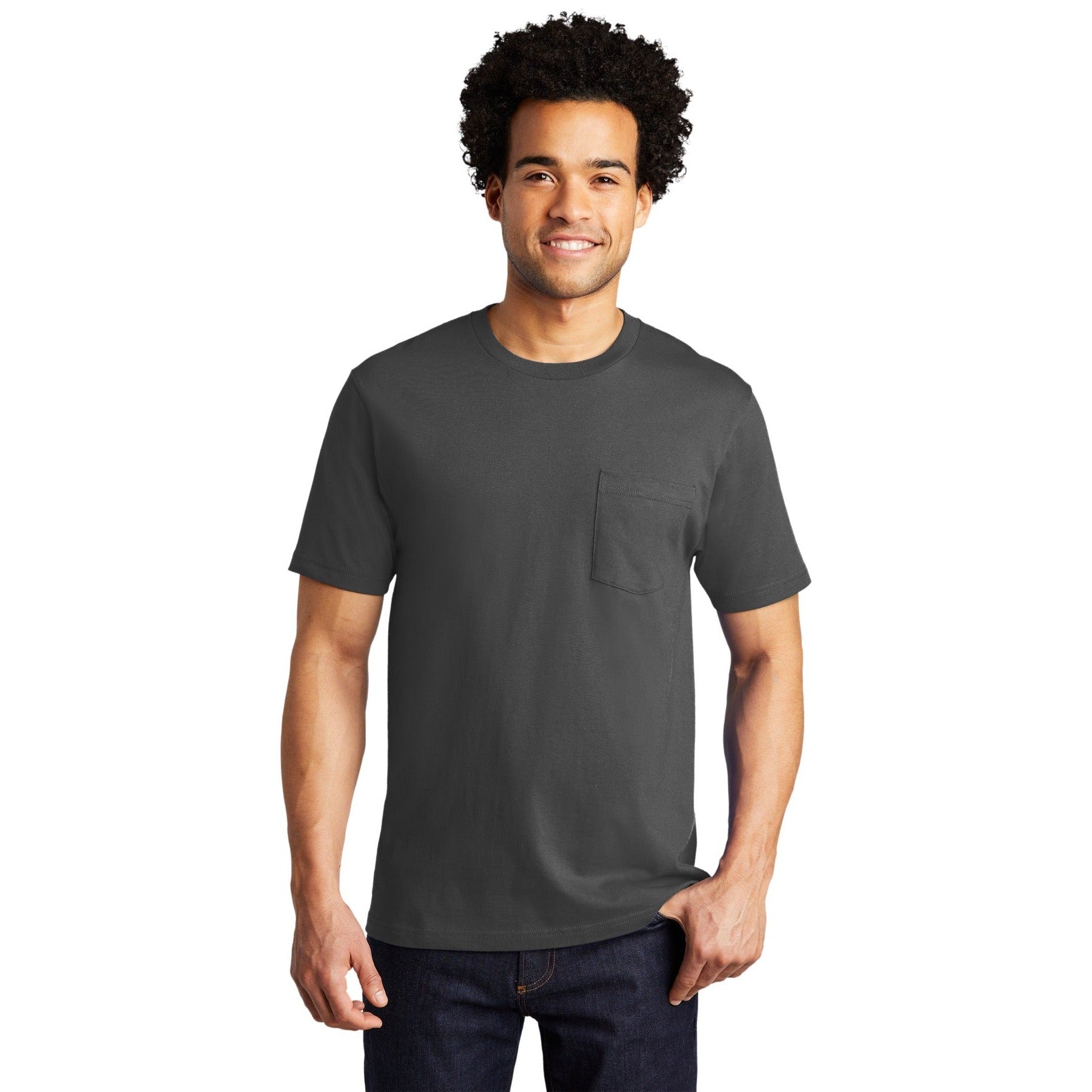 Port & Company-Port & Company® Bouncer Pocket Tee PC600P-MedTech-3