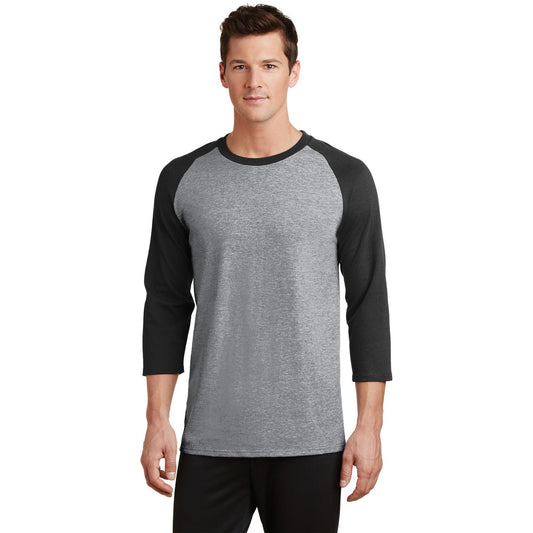 Port & Company-Port & Company® Core Blend 3/4-Sleeve Raglan Tee. PC55RS-MedTech-1