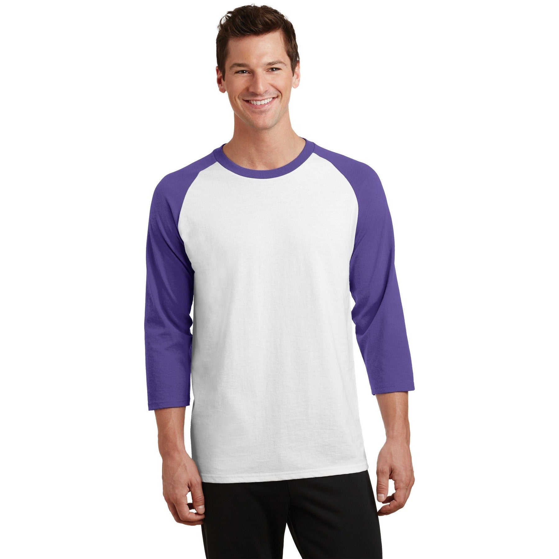 Port & Company-Port & Company® Core Blend 3/4-Sleeve Raglan Tee. PC55RS-MedTech-5