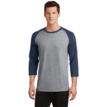 Port & Company-Port & Company® Core Blend 3/4-Sleeve Raglan Tee. PC55RS-MedTech-2