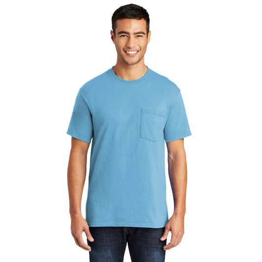 Port & Company-Port & Company® - Core Blend Pocket Tee. PC55P-MedTech-1