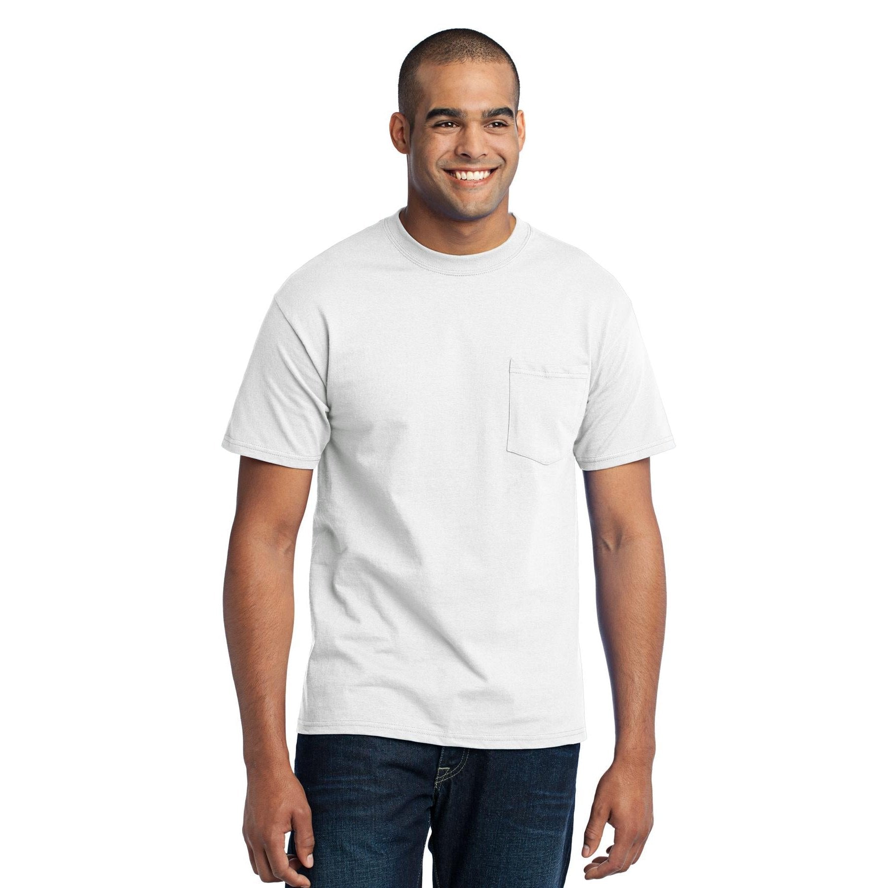 Port & Company-Port & Company® - Core Blend Pocket Tee. PC55P-MedTech-17