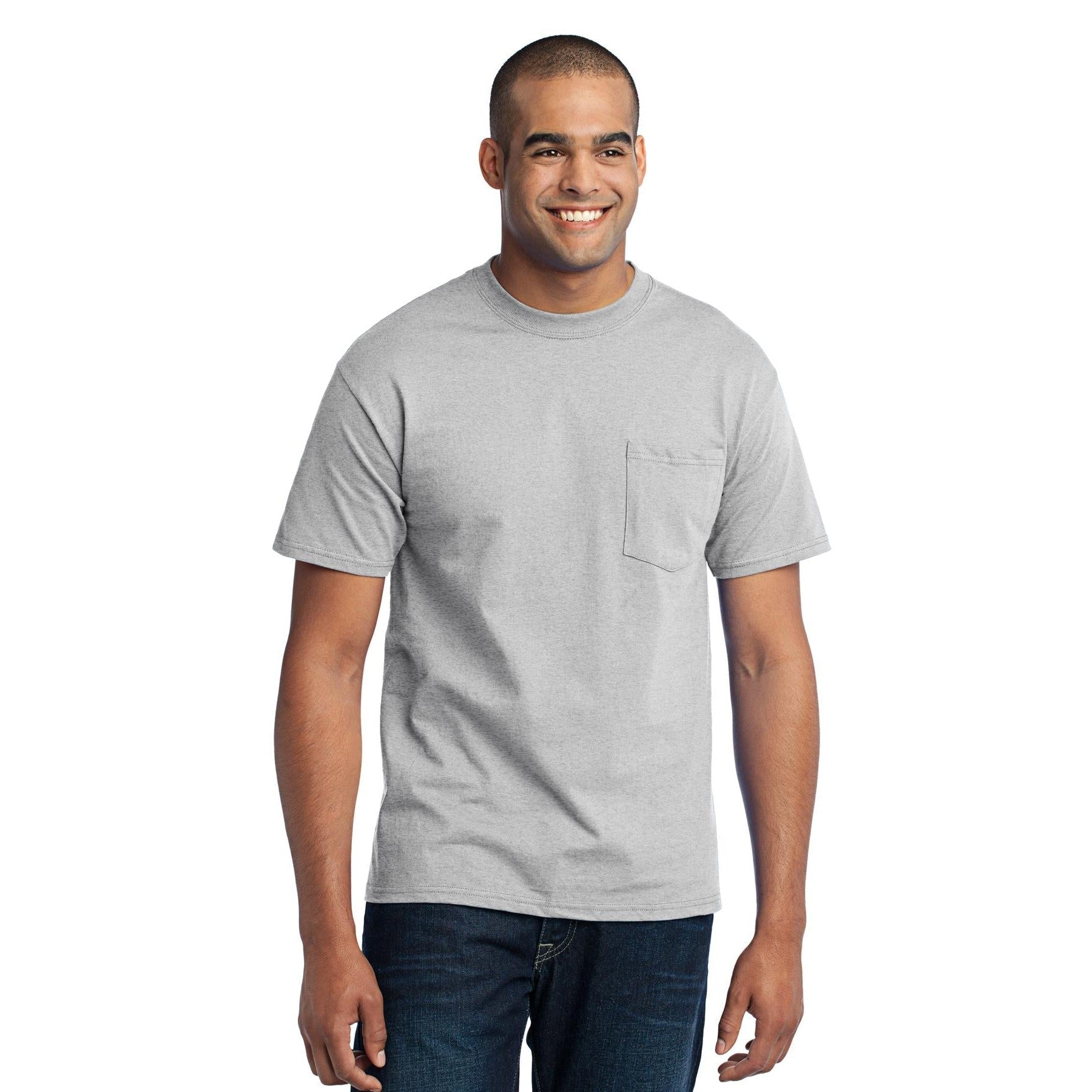 Port & Company-Port & Company® - Core Blend Pocket Tee. PC55P-MedTech-2