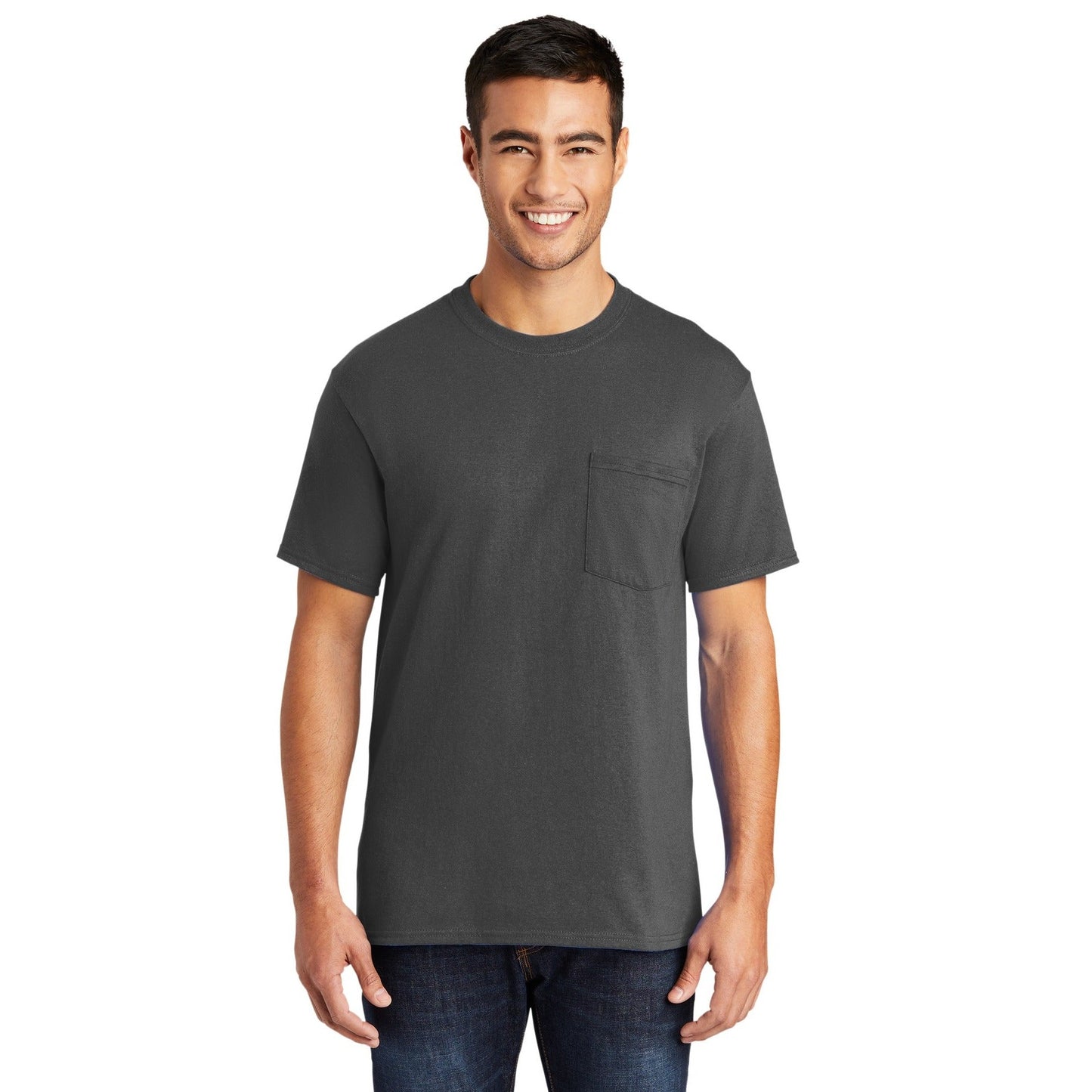 Port & Company-Port & Company® - Core Blend Pocket Tee. PC55P-MedTech-5