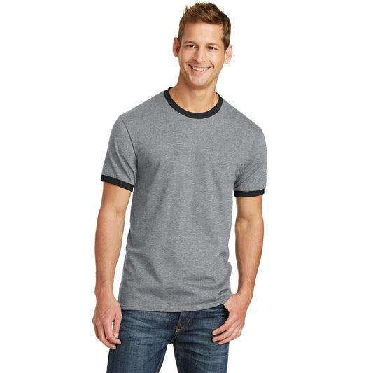 Port & Company-Port & Company® Core Cotton Ringer Tee. PC54R-MedTech-1