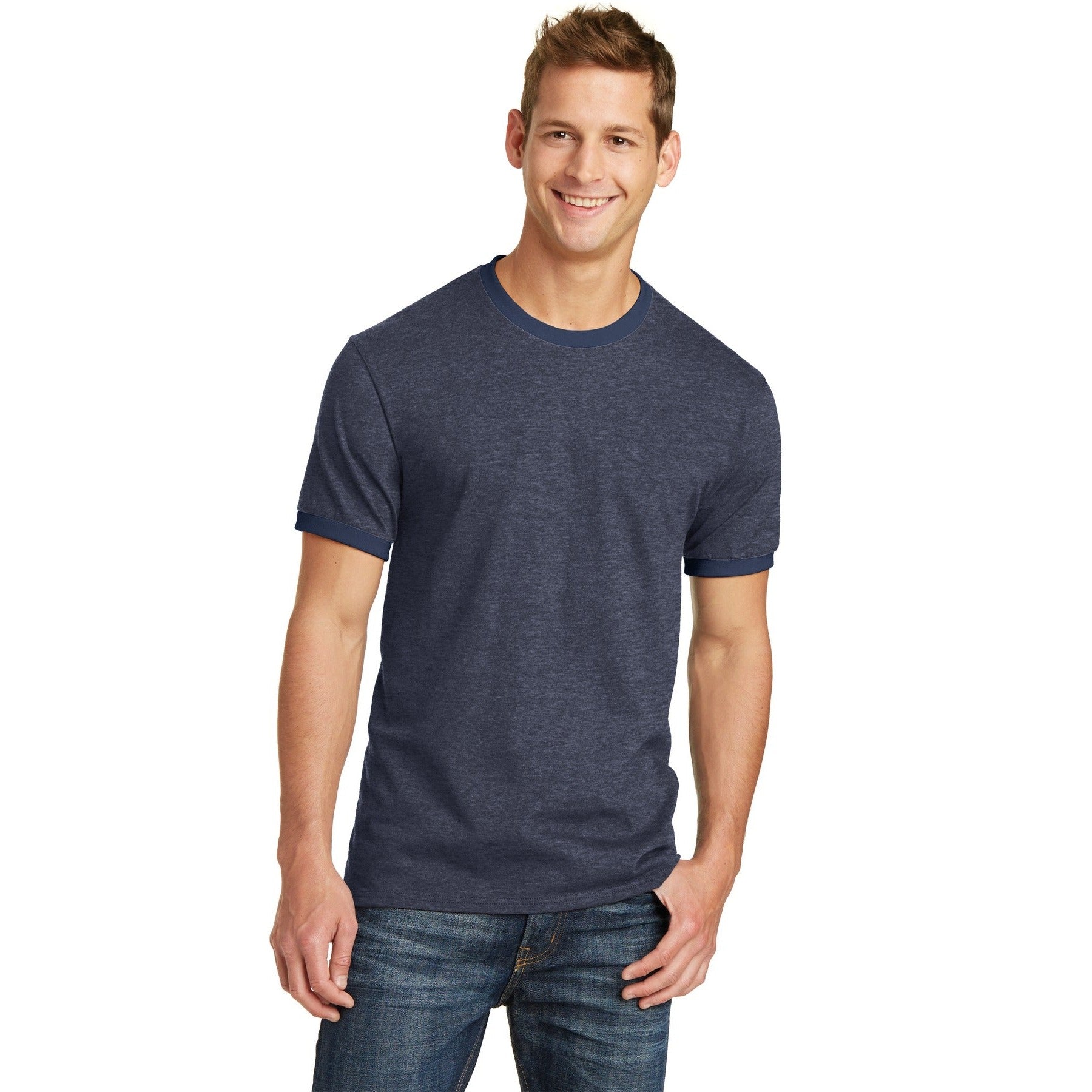 Port & Company-Port & Company® Core Cotton Ringer Tee. PC54R-MedTech-3