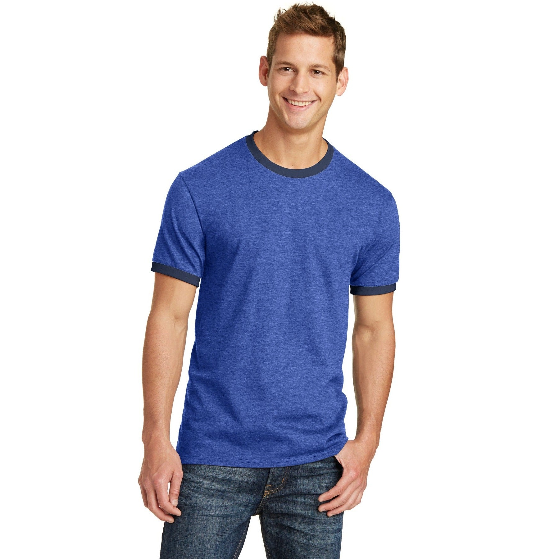 Port & Company-Port & Company® Core Cotton Ringer Tee. PC54R-MedTech-4