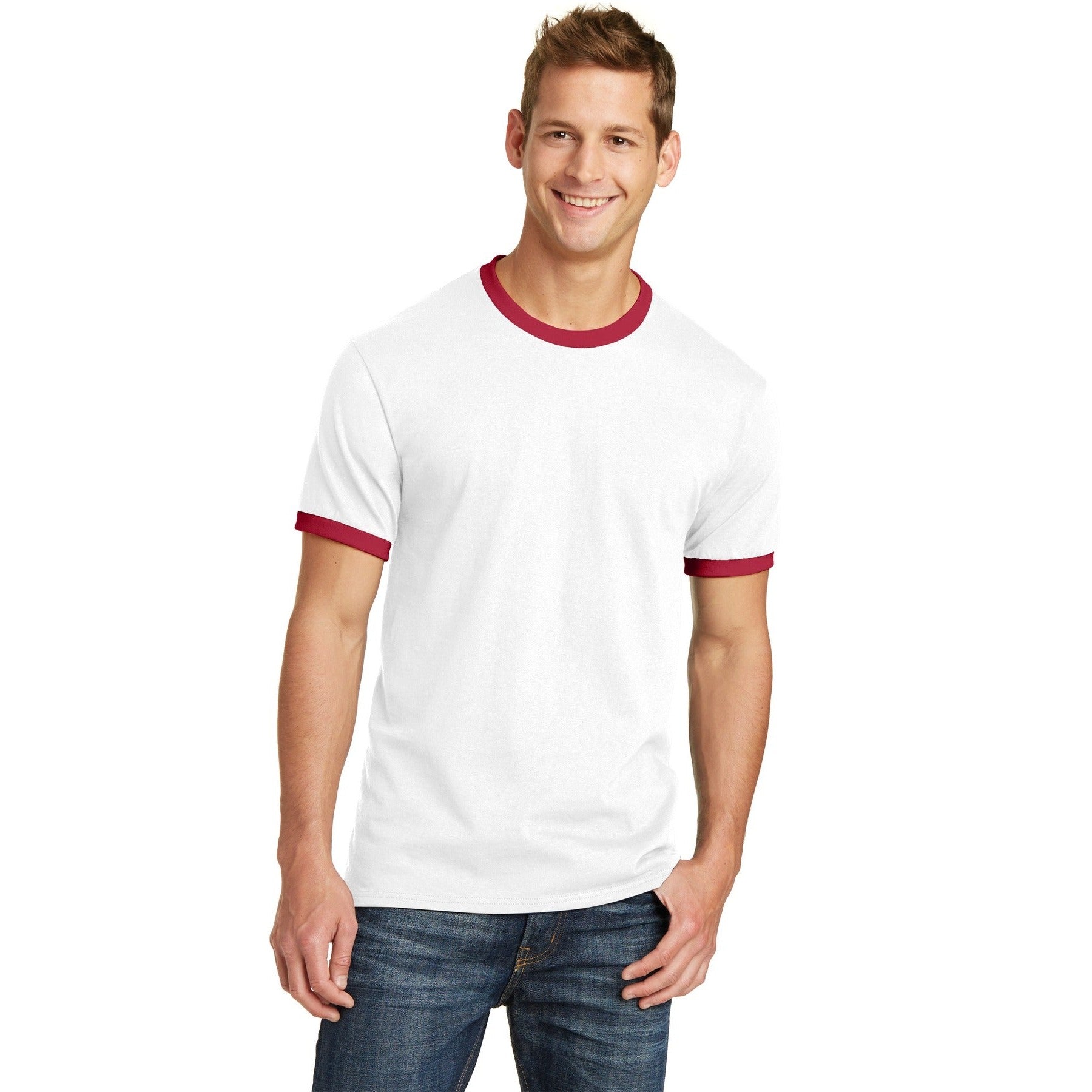 Port & Company-Port & Company® Core Cotton Ringer Tee. PC54R-MedTech-9