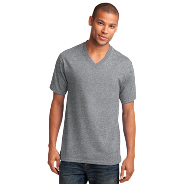 Port & Company-Port & Company® Core Cotton V-Neck Tee. PC54V-MedTech-2