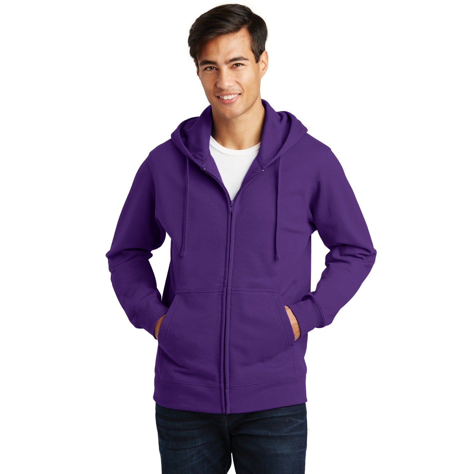Port & Company-Port & Company® Fan Favorite Fleece Full-Zip Hooded Sweatshirt. PC850ZH-MedTech-9