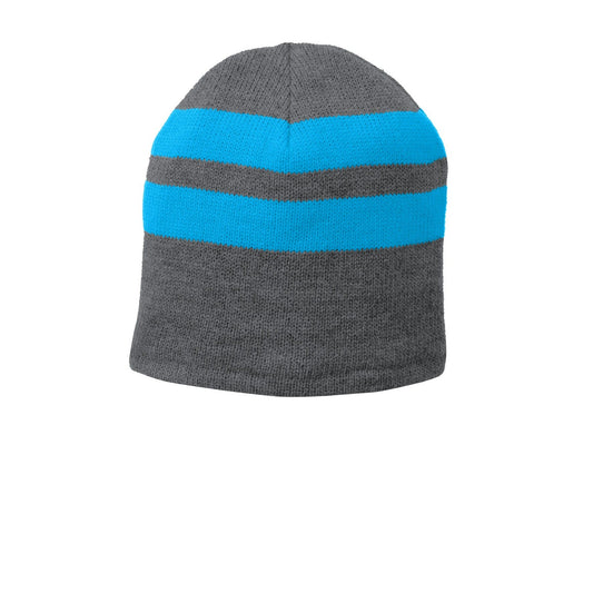 Port & Company-Port & Company® Fleece-Lined Striped Beanie Cap. C922-MedTech-1