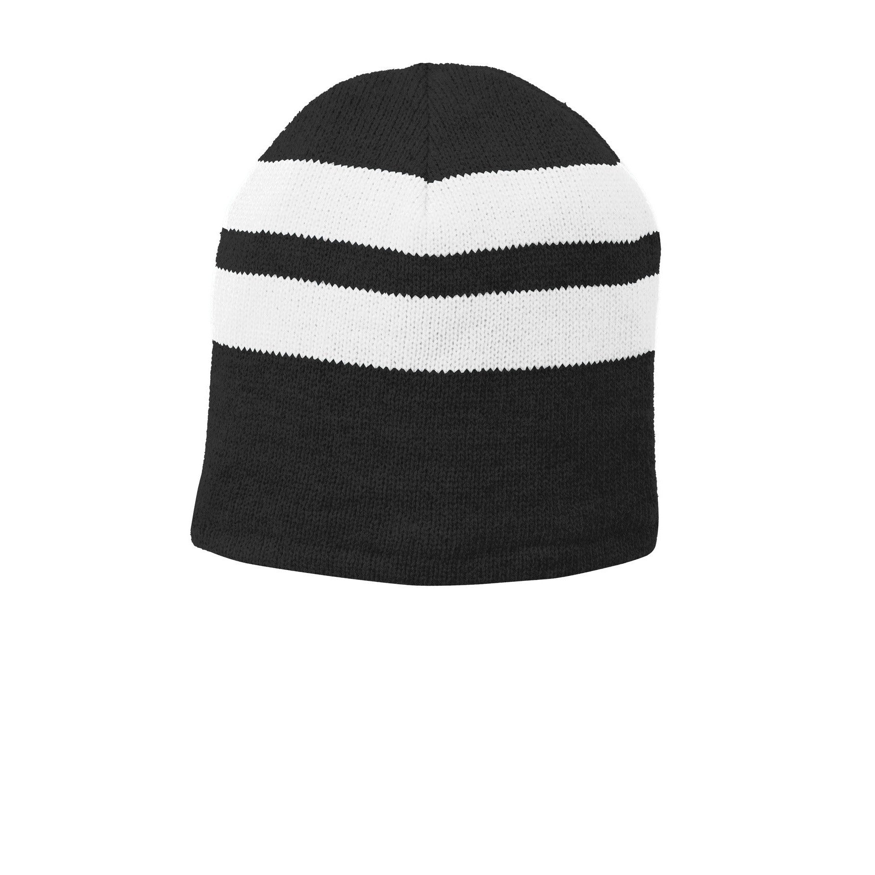 Port & Company-Port & Company® Fleece-Lined Striped Beanie Cap. C922-MedTech-4