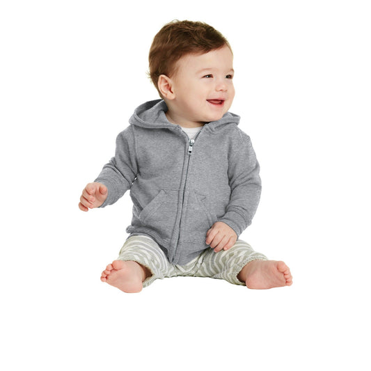 Port & Company-Port & Company® Infant Core Fleece Full-Zip Hooded Sweatshirt. CAR78IZH-MedTech-1