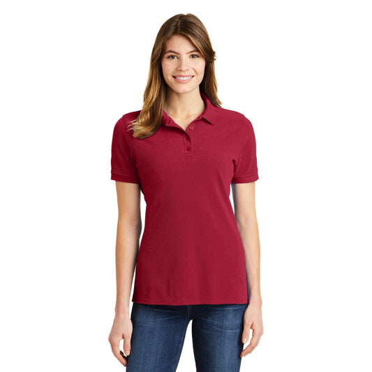 Port & Company-Port & Company® Ladies Combed Ring Spun Pique Polo. LKP1500-MedTech-1