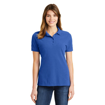 Port & Company-Port & Company® Ladies Combed Ring Spun Pique Polo. LKP1500-MedTech-2