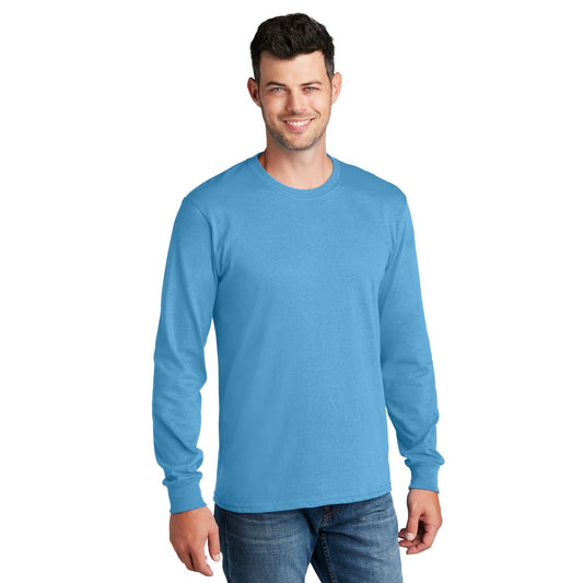 Port & Company-Port & Company® - Long Sleeve Core Cotton Tee. PC54LS-MedTech-1