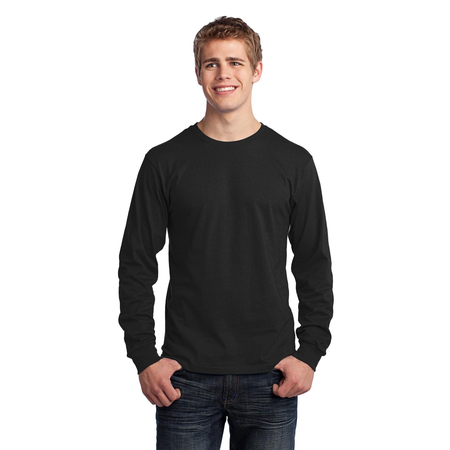 Port & Company-Port & Company® - Long Sleeve Core Cotton Tee. PC54LS-MedTech-10