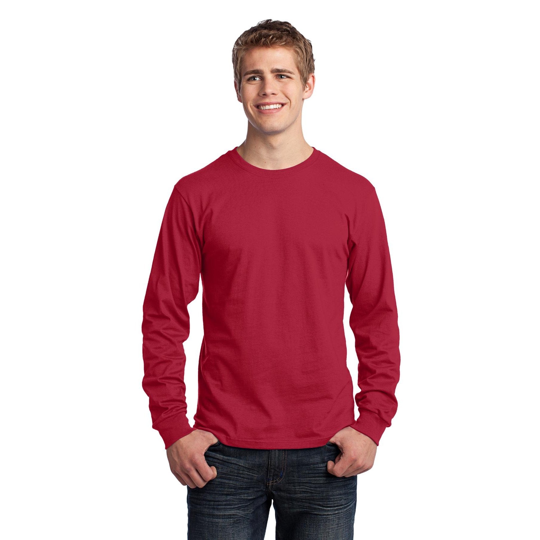 Port & Company-Port & Company® - Long Sleeve Core Cotton Tee. PC54LS-MedTech-17