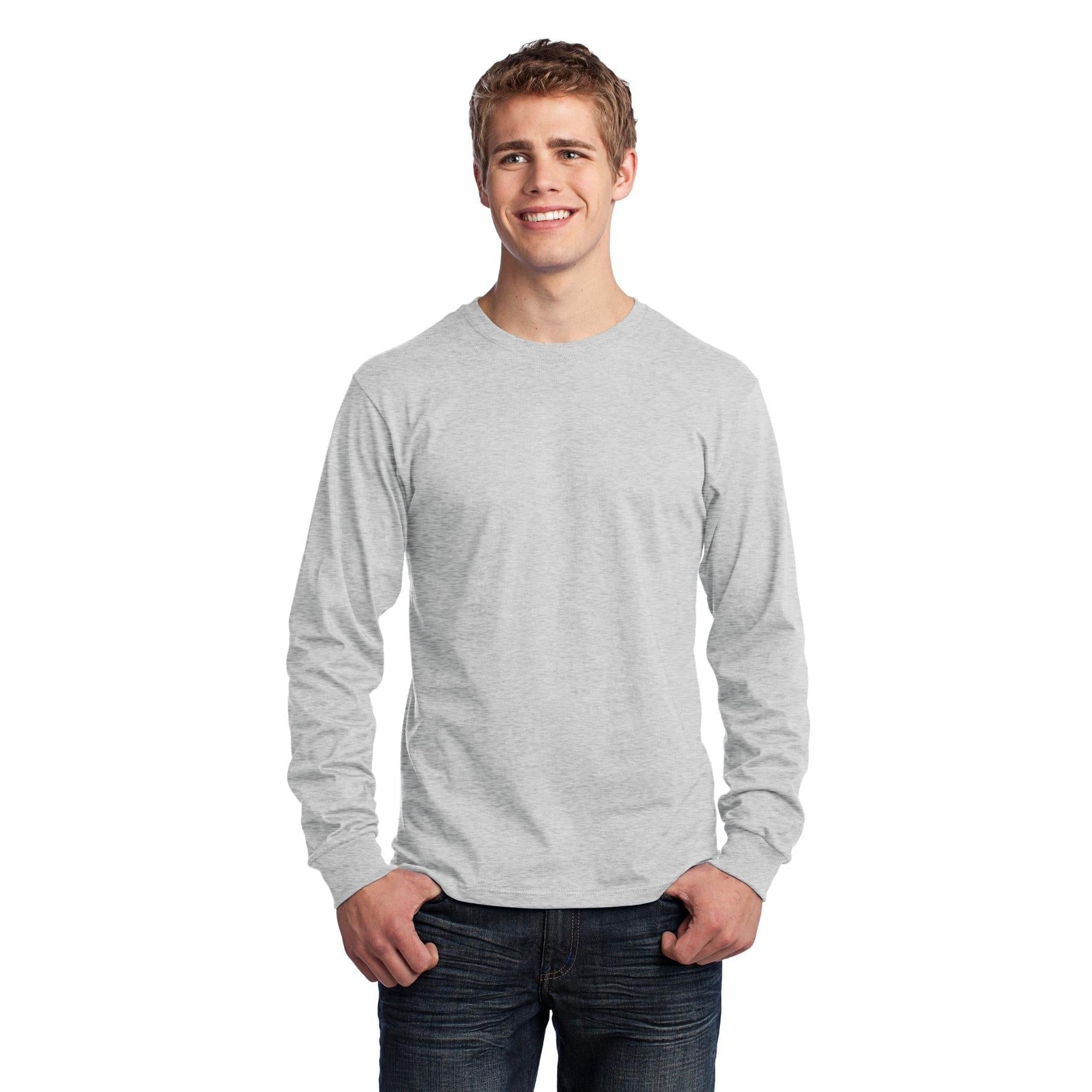 Port & Company-Port & Company® - Long Sleeve Core Cotton Tee. PC54LS-MedTech-2