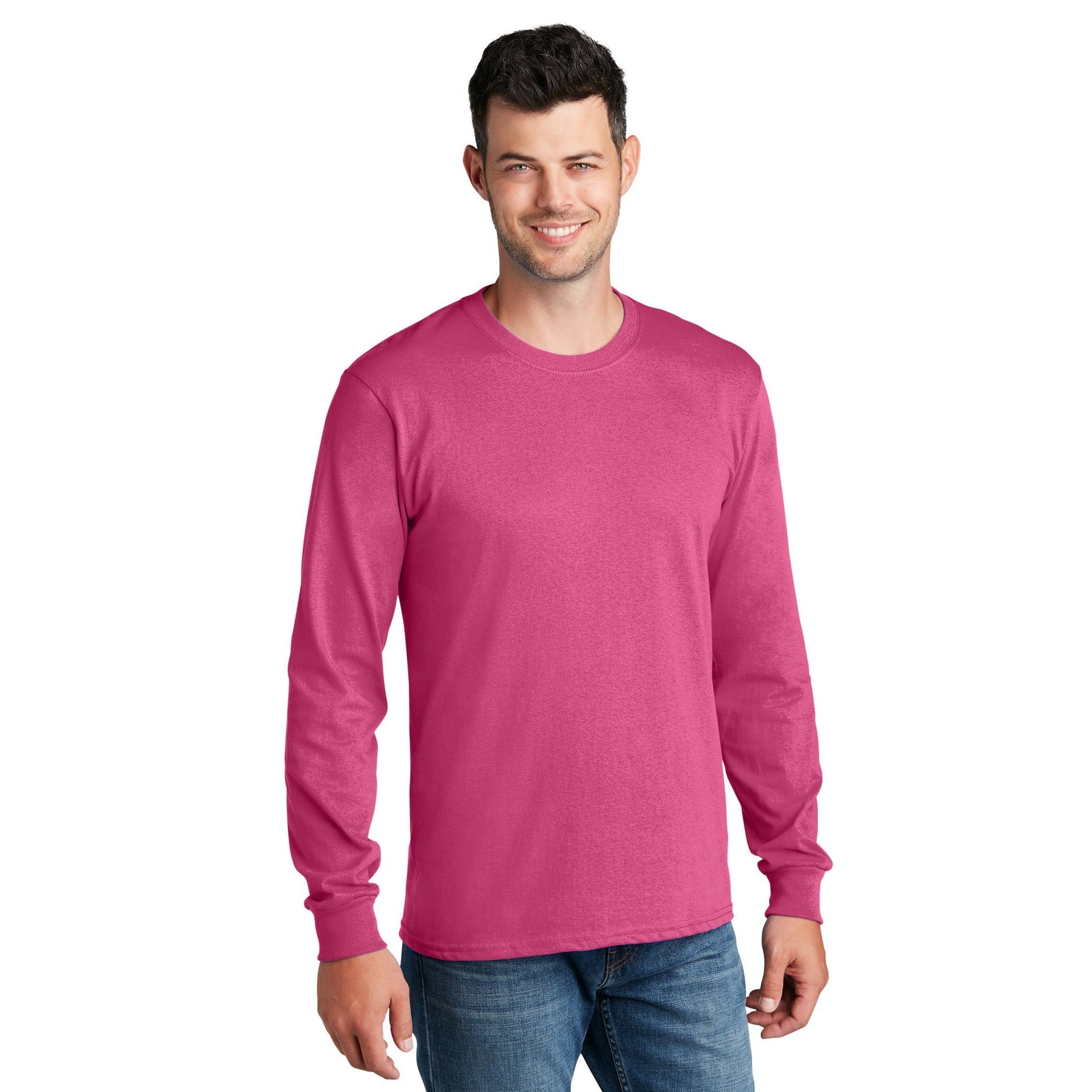 Port & Company-Port & Company® - Long Sleeve Core Cotton Tee. PC54LS-MedTech-21