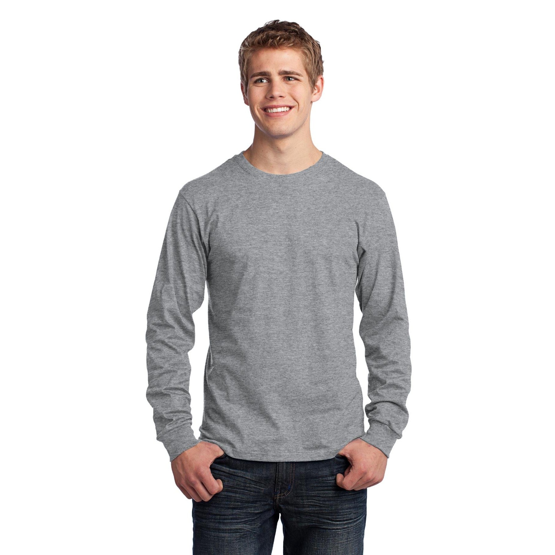 Port & Company-Port & Company® - Long Sleeve Core Cotton Tee. PC54LS-MedTech-3