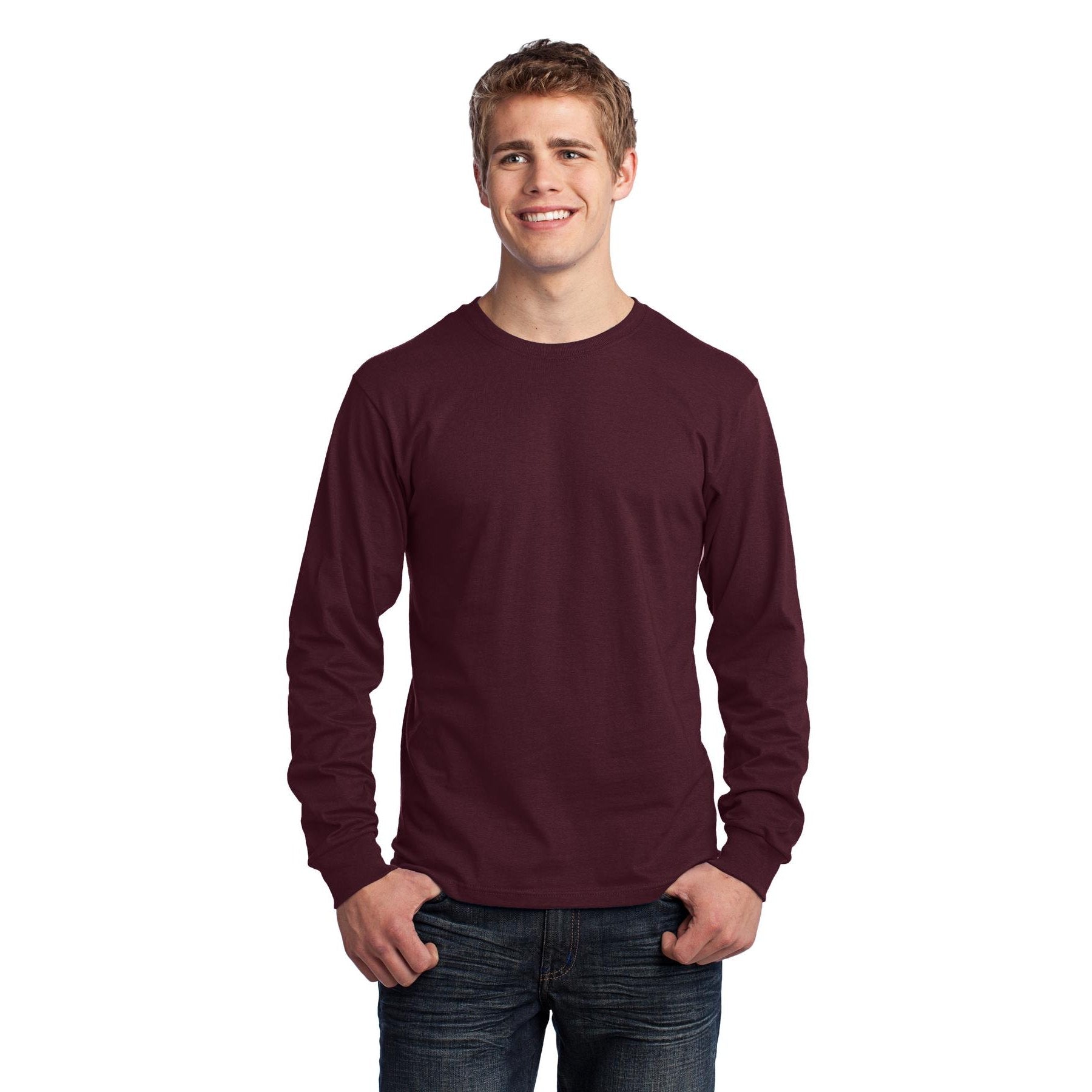 Port & Company-Port & Company® - Long Sleeve Core Cotton Tee. PC54LS-MedTech-4
