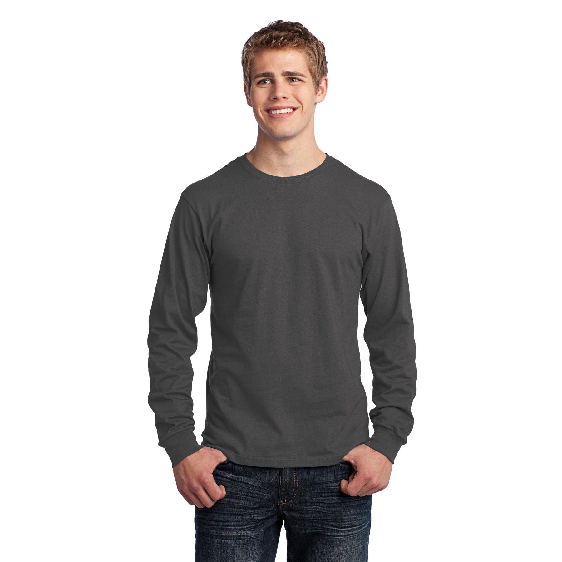 Port & Company-Port & Company® - Long Sleeve Core Cotton Tee. PC54LS-MedTech-5