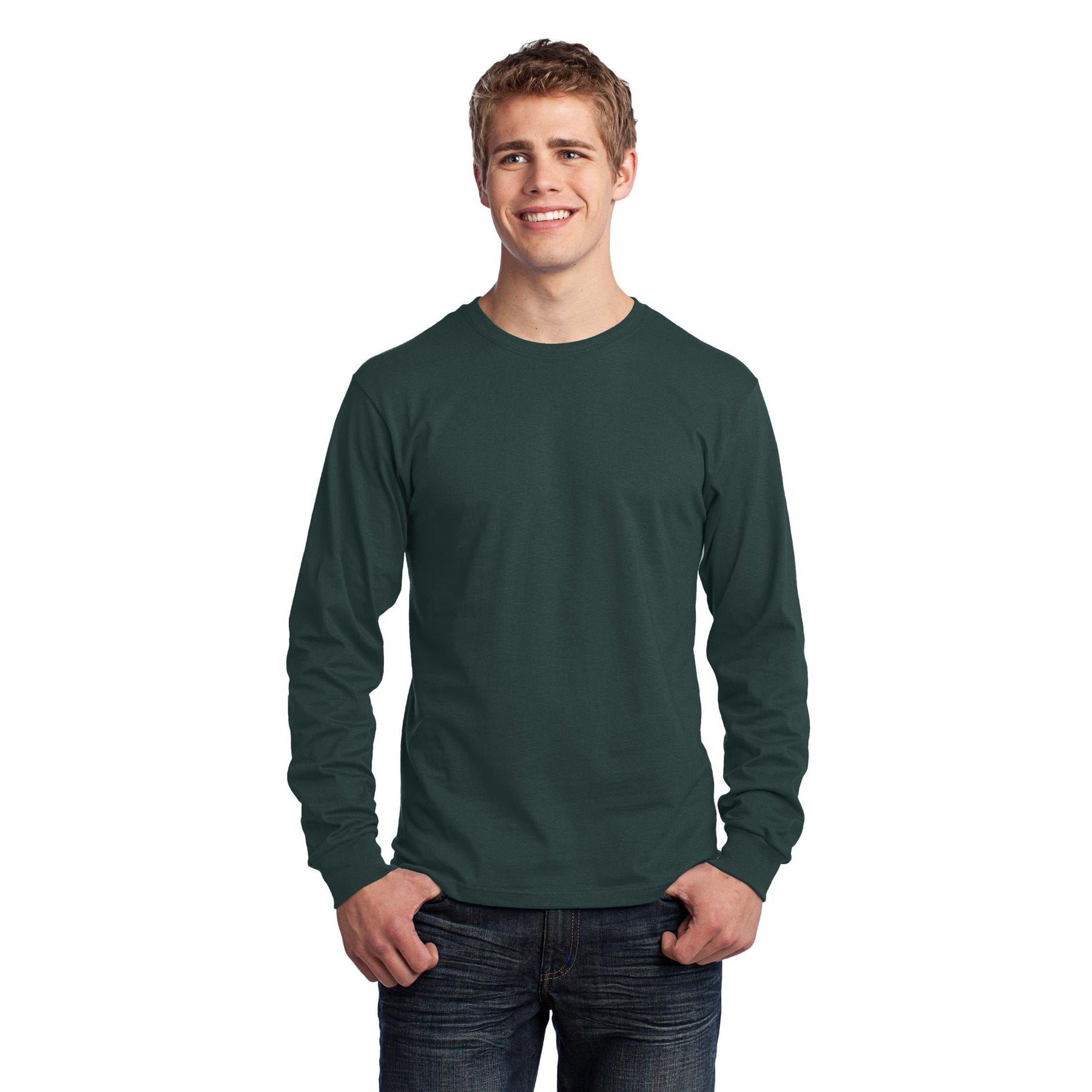 Port & Company-Port & Company® - Long Sleeve Core Cotton Tee. PC54LS-MedTech-6