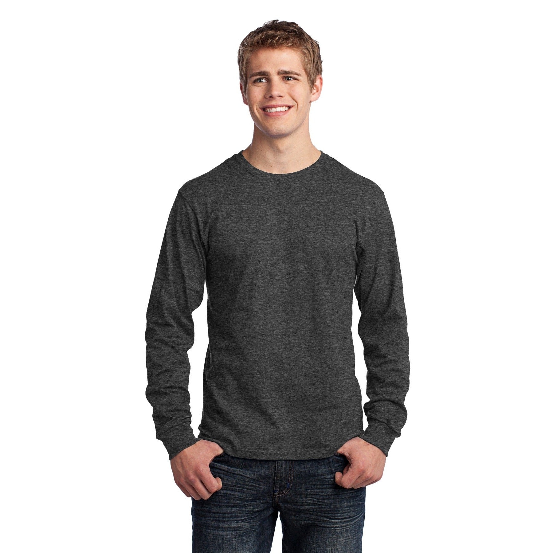 Port & Company-Port & Company® - Long Sleeve Core Cotton Tee. PC54LS-MedTech-7