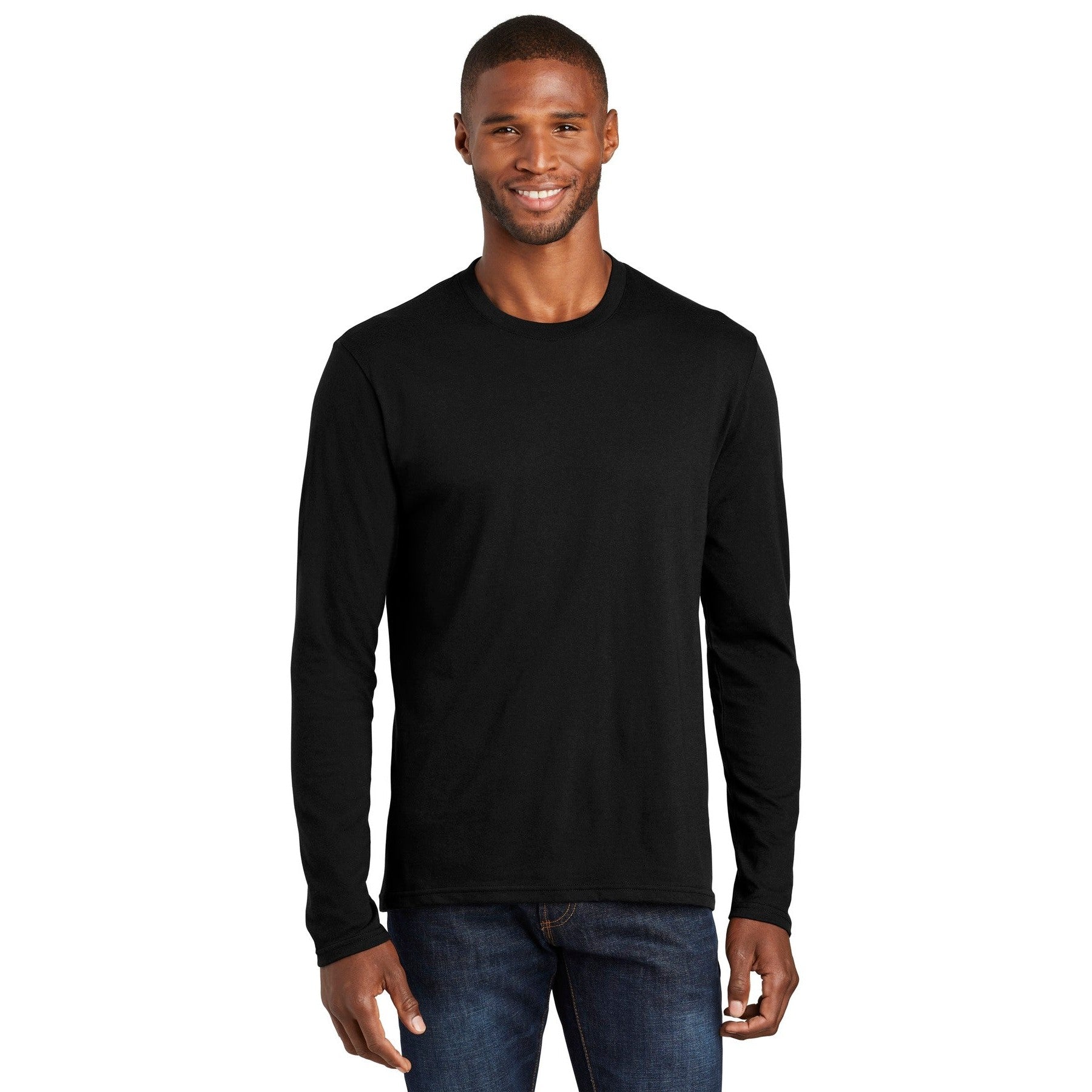 Port & Company-Port & Company ® Long Sleeve Fan Favorite ™ Blend Tee. PC455LS-MedTech-4