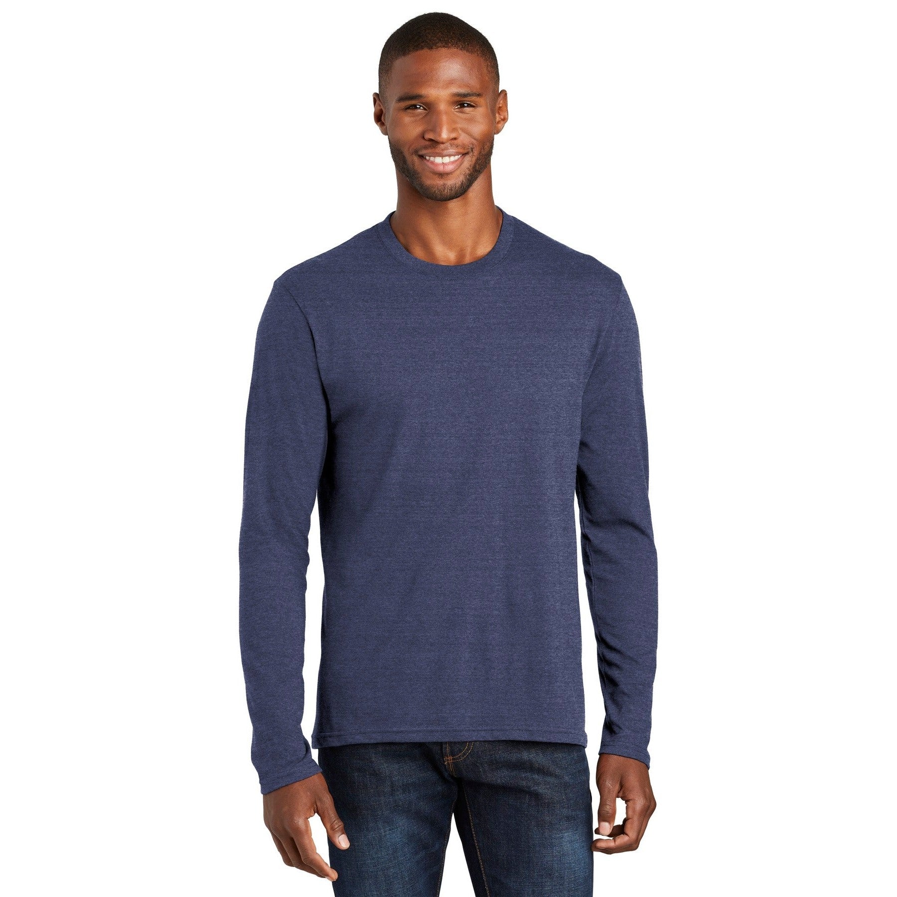 Port & Company-Port & Company ® Long Sleeve Fan Favorite ™ Blend Tee. PC455LS-MedTech-5