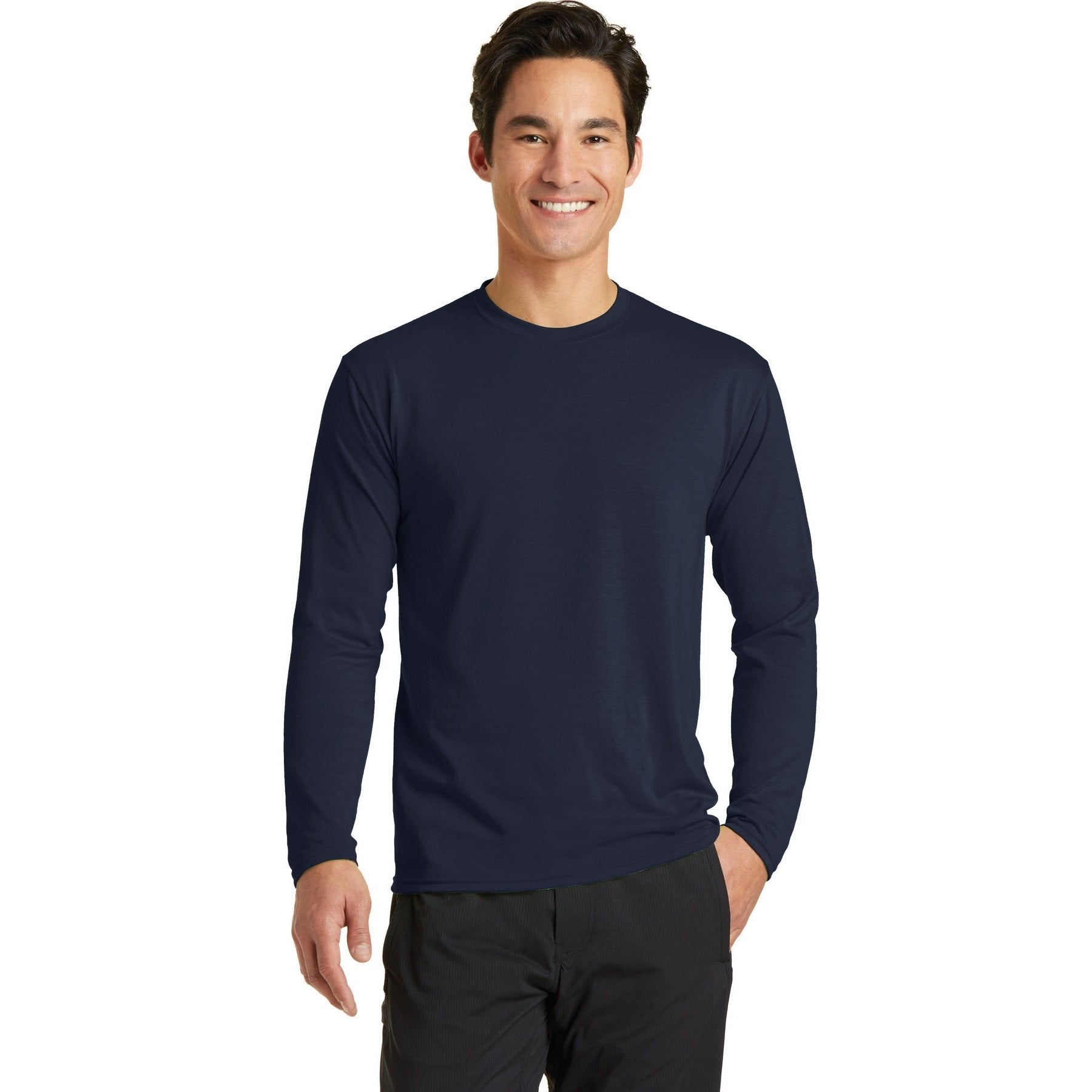 Port & Company-Port & Company® Long Sleeve Performance Blend Tee. PC381LS-MedTech-5