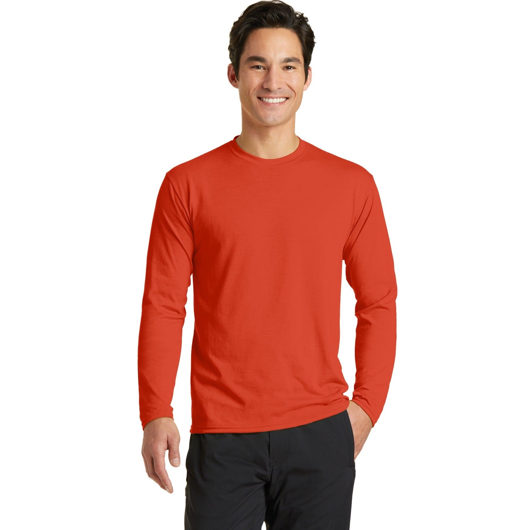 Port & Company-Port & Company® Long Sleeve Performance Blend Tee. PC381LS-MedTech-10