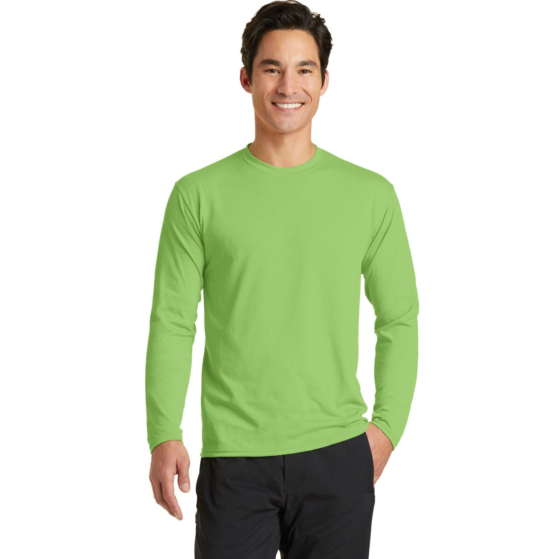Port & Company-Port & Company® Long Sleeve Performance Blend Tee. PC381LS-MedTech-8