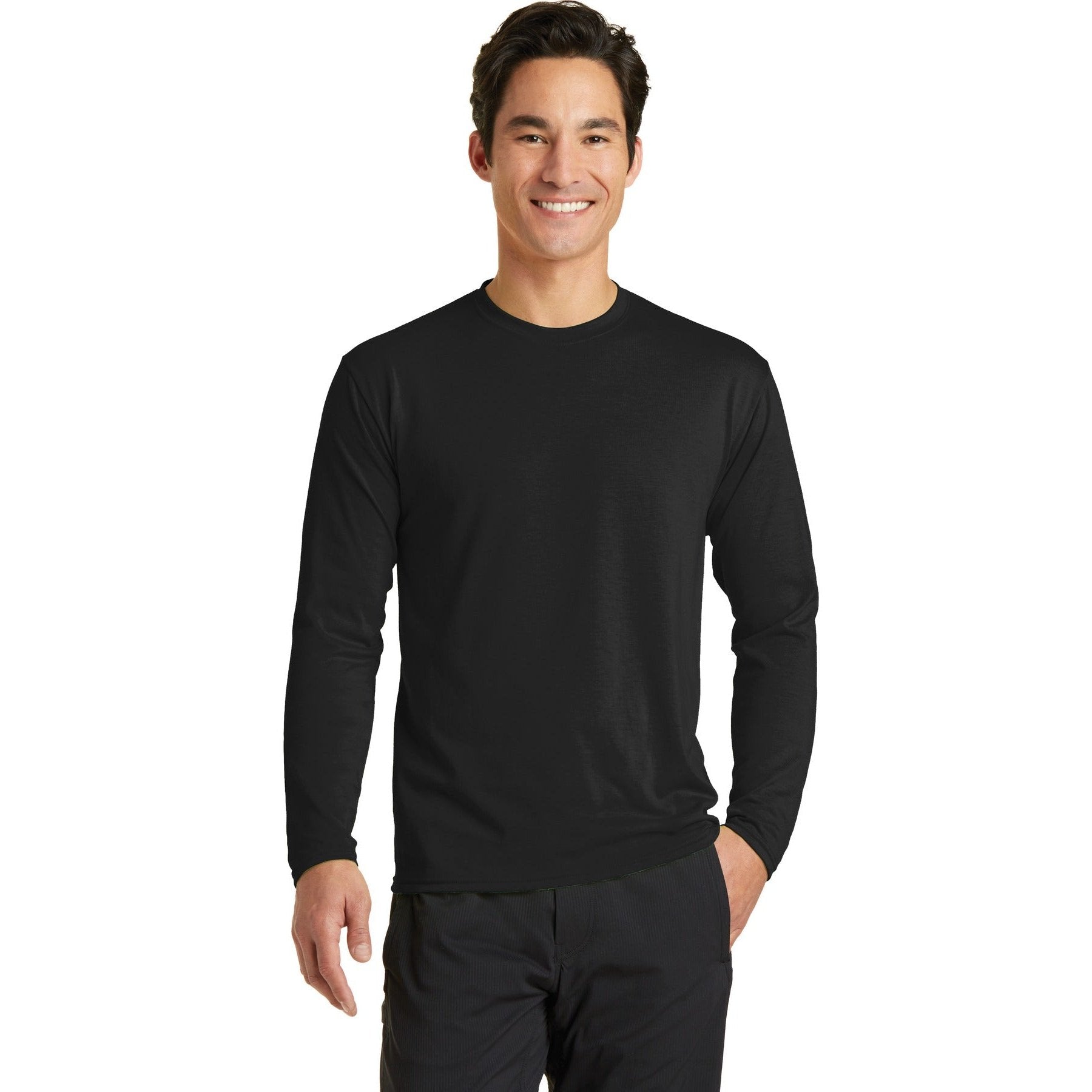 Port & Company-Port & Company® Long Sleeve Performance Blend Tee. PC381LS-MedTech-7
