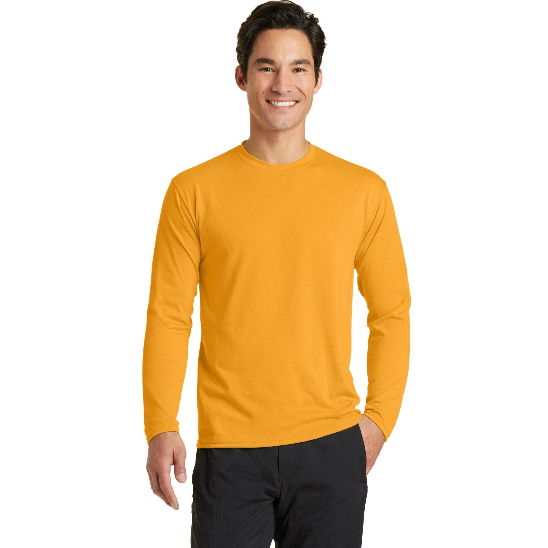 Port & Company-Port & Company® Long Sleeve Performance Blend Tee. PC381LS-MedTech-6