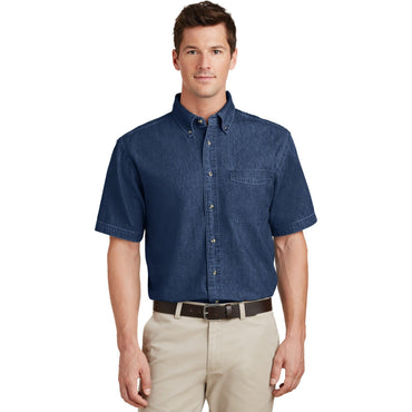 Port & Company-Port & Company® - Short Sleeve Value Denim Shirt. SP11-MedTech-2