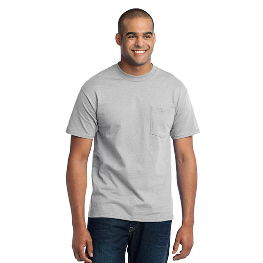 Port & Company-Port & Company® Tall Core Blend Pocket Tee. PC55PT-MedTech-1