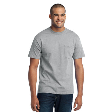Port & Company-Port & Company® Tall Core Blend Pocket Tee. PC55PT-MedTech-2