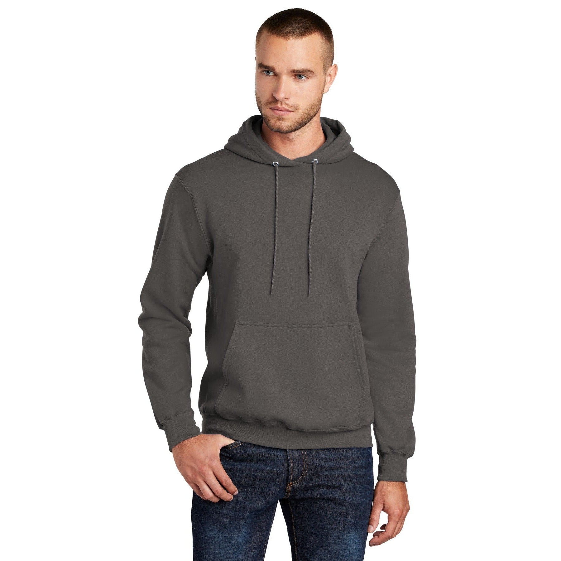 Port & Company-Port & Company ® Tall Core Fleece Pullover Hooded Sweatshirt PC78HT-MedTech-3