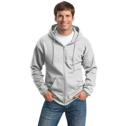 Port & Company-Port & Company® Tall Essential Fleece Full-Zip Hooded Sweatshirt. PC90ZHT-MedTech-1