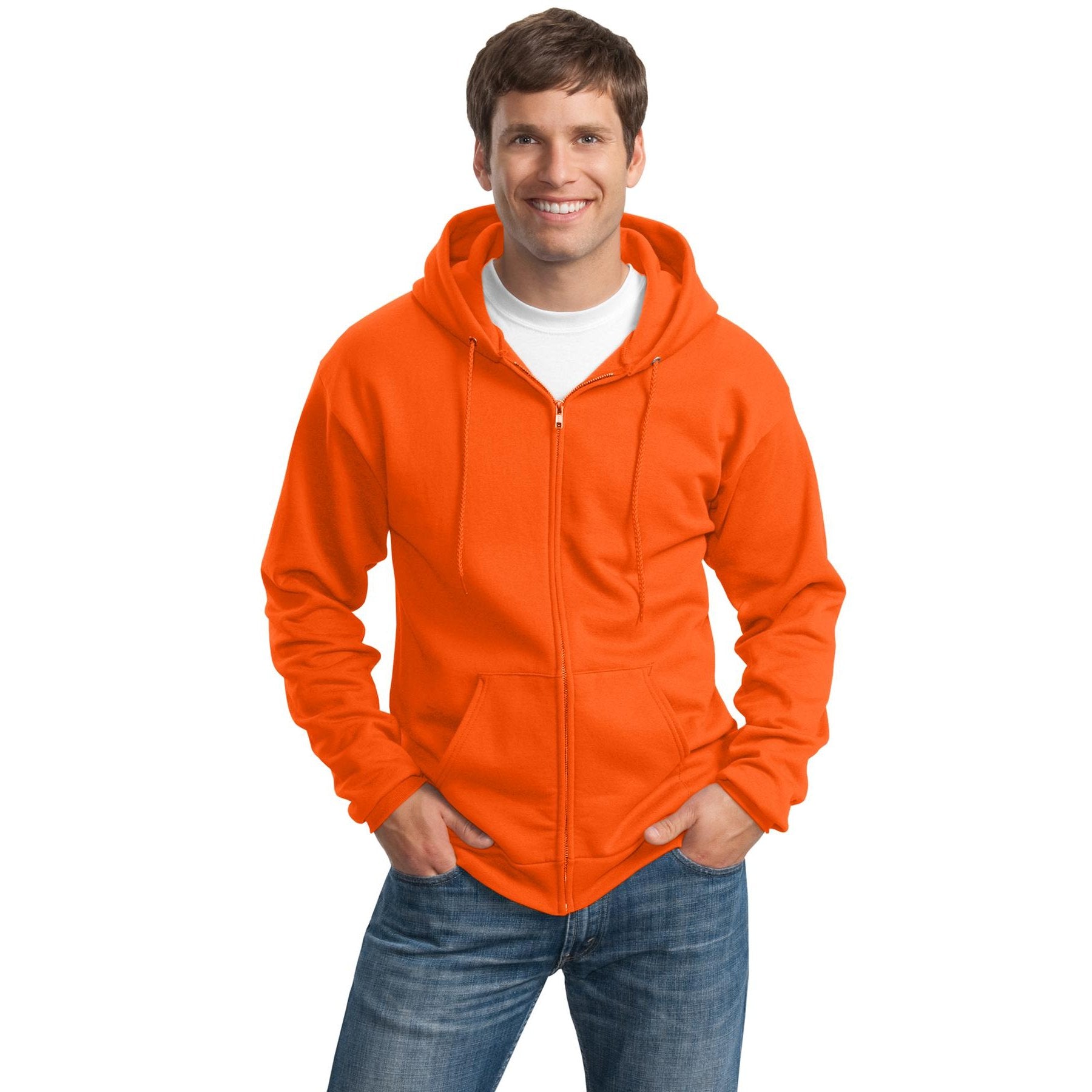 Port & Company-Port & Company® Tall Essential Fleece Full-Zip Hooded Sweatshirt. PC90ZHT-MedTech-9