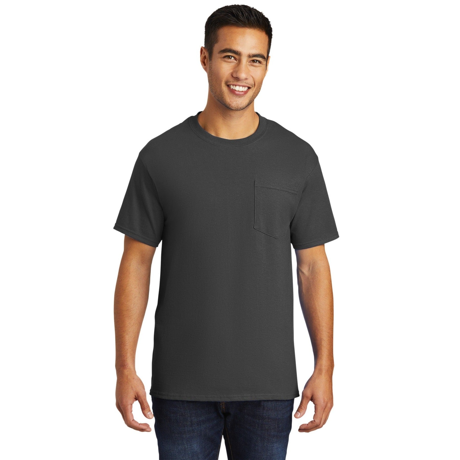 Port & Company-Port & Company® - Tall Essential Pocket Tee. PC61PT-MedTech-4