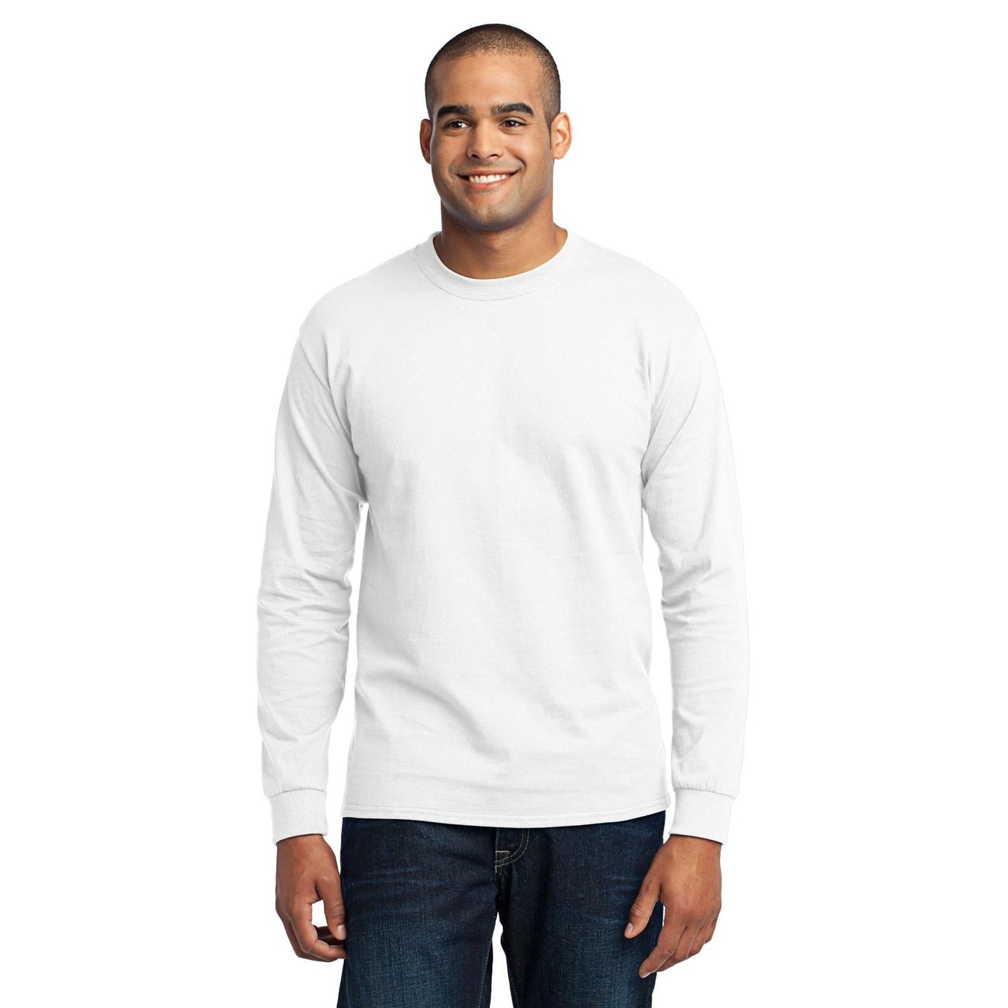 Port & Company-Port & Company® Tall Long Sleeve Core Blend Tee. PC55LST-MedTech-12